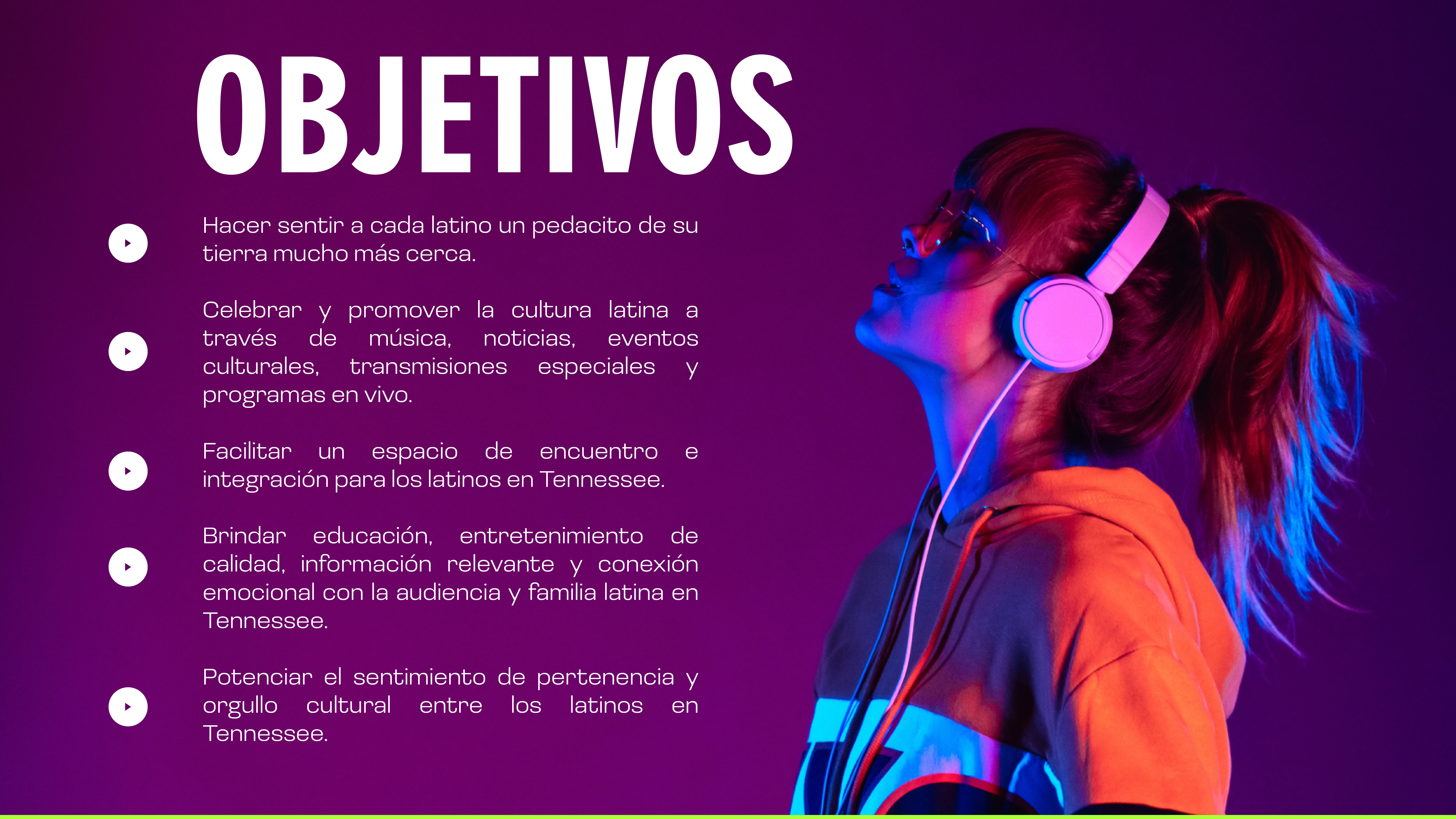 Tu Rumba Latina: la emisora número 1 de los latinos en Nashville. Más que música, somos cultura, identidad y conexión. Promovemos el orgullo latino, celebramos nuestras raíces y acercamos a la comunidad hispana con programación en vivo, eventos y contenido que educa, entretiene y une. ¡Escúchanos y siente a tu tierra más cerca!
